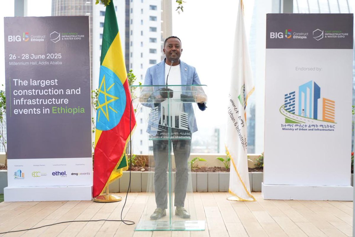 A strong start to Big 5 Construct Ethiopia 2025 and the launch of East Africa Infrastructure &amp; Water Expo

H.E. Chaltu Sani, Minister of Urban and Infrastructure, alongside insights from Mr Ben Greenish, Executive Vice President at dmg events and Mr Yonas Ayalew, CEO of ECC, set