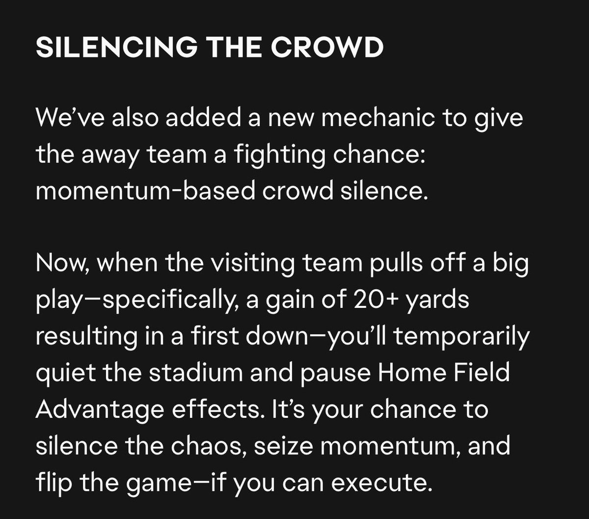 College Football 26 takes a MASSIVE step towards realism. I love this shit.