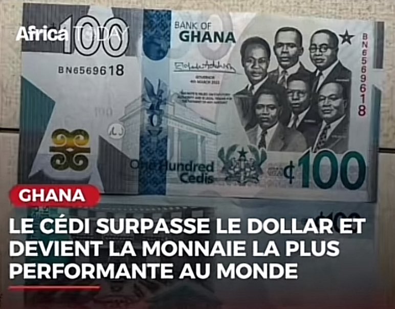 #Ghana 🇬🇭 🇫🇷🔥 Coucou les pantins de la Françafrique
Oui, vous, les chefs d’État africains qui choisissez l’humiliation au lieu de l’élévation.

Pendant ce temps, le Ghana avance.
👉 Leur monnaie, le cedi, dépasse aujourd’hui le dollar et devient la plus performante au monde.