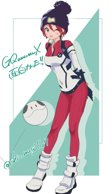 ジークアクス最終回見終わったパッションでマチュ落書き!ジークアクスが人生で初めて全話みたガンダムシリーズになりました!!面白かった!! #GQuuuuuuX #ジークアクス