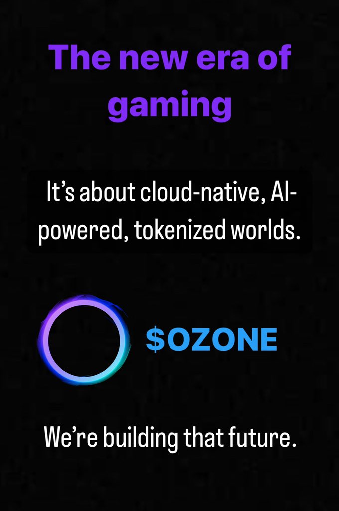 Ozone10Bi's tweet photo. @Ozonemetaverse $OZONE

#GameDev
#VirtualWorlds 
#AIagents 
#CloudGames
#UnrealEngine 
#GTA6
#IndieGameTrends https://t.co/Gl0KL1aWw3