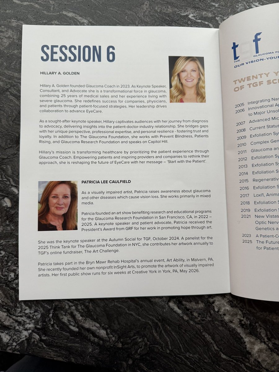 Last Saturday, I had the privilege of delivering the closing speech at <a href="/TGF_Glaucoma/">The Glaucoma Foundation</a> Think Tank Meeting in New York. Speaking to brilliant clinicians, scientists, and thought leaders in the glaucoma community was both intimidating and exciting - a perfect opportunity to drive