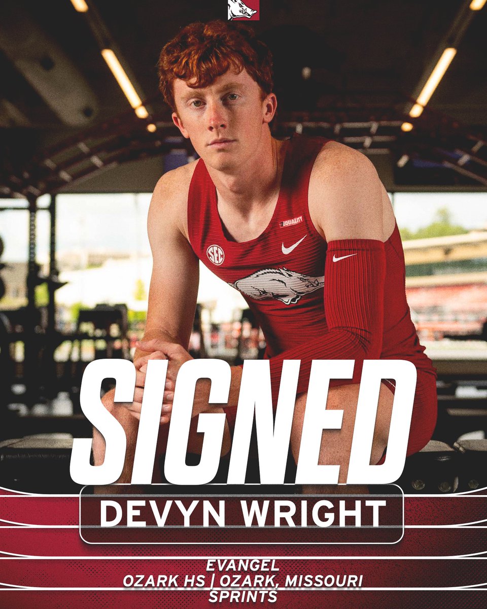 Devyn Wright joins the Razorbacks

2025 NAIA Outdoor | 1st 400m, 5th 200m
2025 KCAC Outdoor | 1st - 200m, 400m, 4 x 400m
2025 NAIA Indoor | 4th 400m
2025 KCAC Indoor | 1st - 200m, 400m, 4 x 400m, 2nd 60m