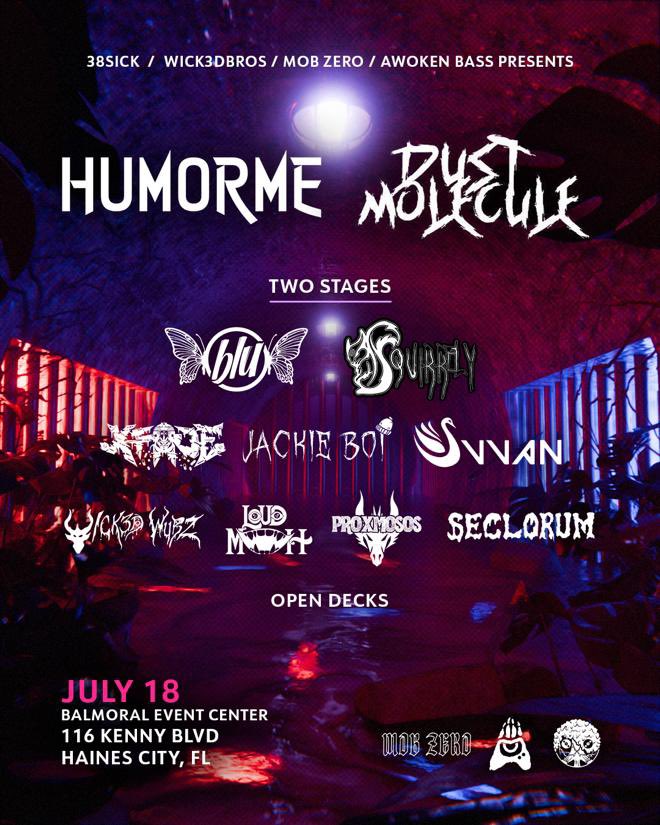 FLORIDA!!! I’m excited to be coming back to test out all the new music for the next HUMORME chapter! Tons talent on this lineup. This whole event is going to be a blast! Cya 7-18 in Haines City, FL!