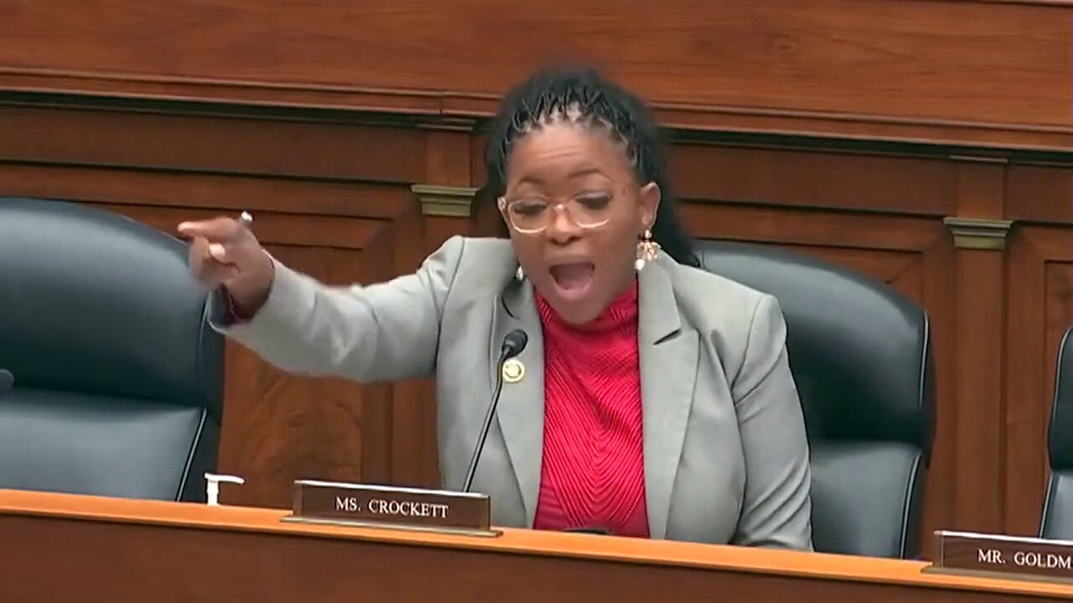 JUST IN:

Jasmine Crockett just made a bid to be the ranking member of the House Oversight Committee.

It was denied.