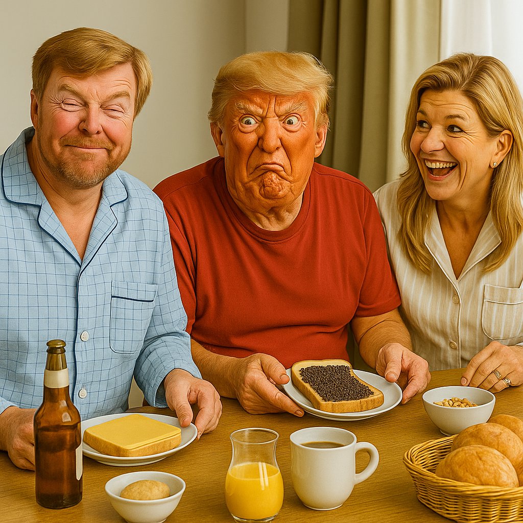 ClauMas76's tweet photo. @trump at tomorrow's breakfast with the #king and #queen after his sleepover at the #palace @huis10bosch https://t.co/W6hUw8TRGO