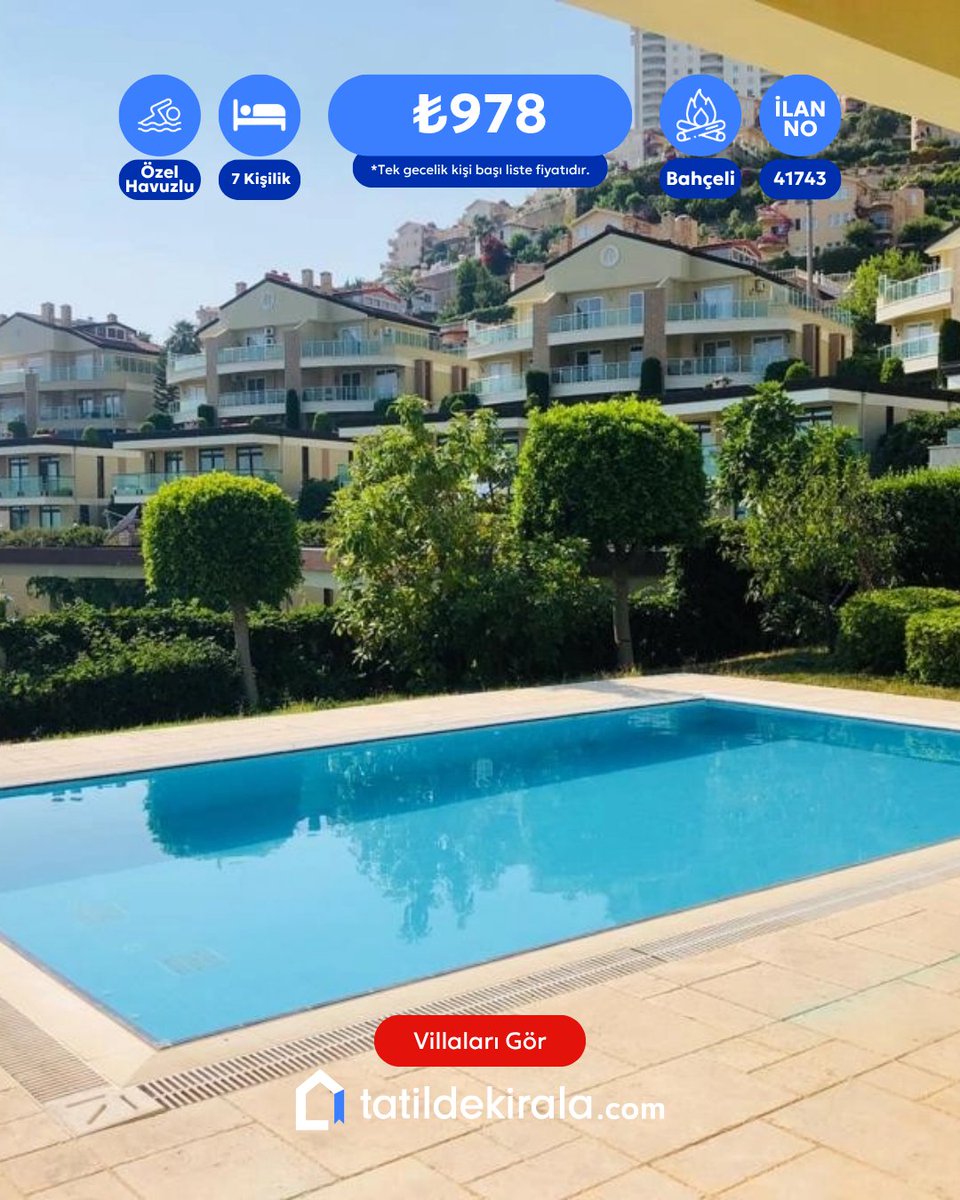 🌞 Alanya Kargıcak’ta Aquaparklı, Özel Havuzlu, Premium Villa Keyfi! 🏡

Eşsiz Akdeniz manzarası, yemyeşil bahçesi ve özel havuzuyla bu villa, konforlu ve eğlenceli bir tatil deneyimi sunuyor. Tatilinizi hem dinlenerek hem de doyasıya eğlenerek geçirmek istiyorsanız doğru