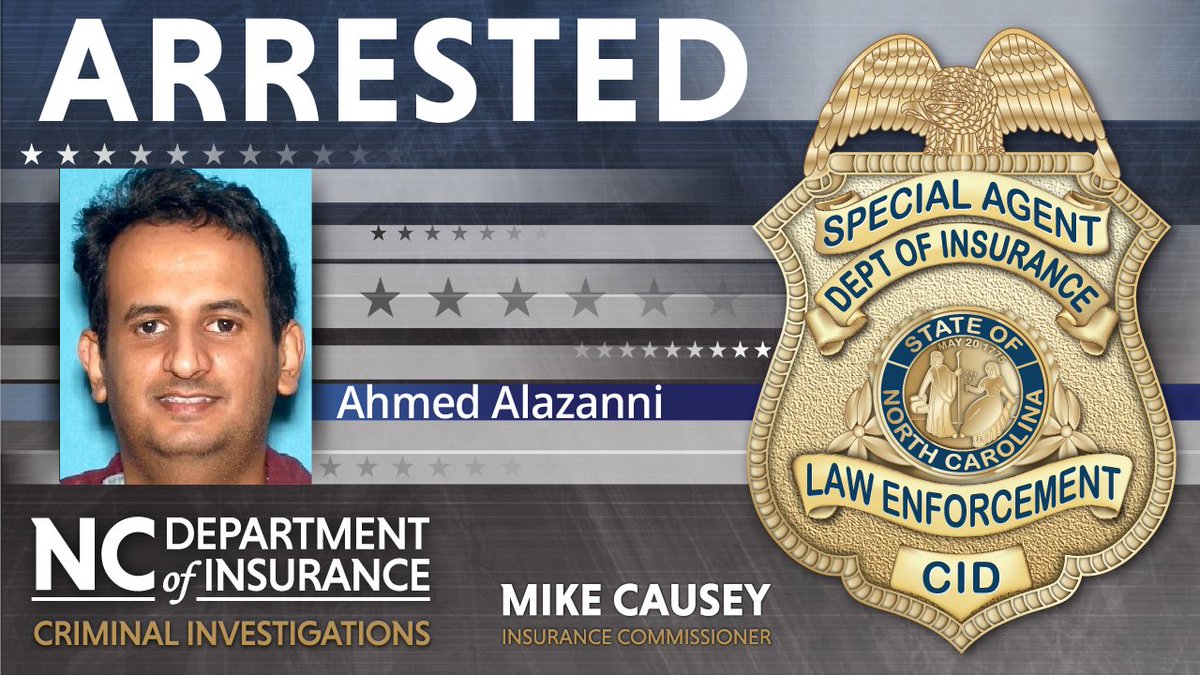 ARRESTED:
Our team of Special Agents arrested Ahmed Alazanni, a California man charged with burning personal property and burning a commercial structure while it was occupied. Learn more about this case at bit.ly/4k71Jjg #FightingFraudForYou
