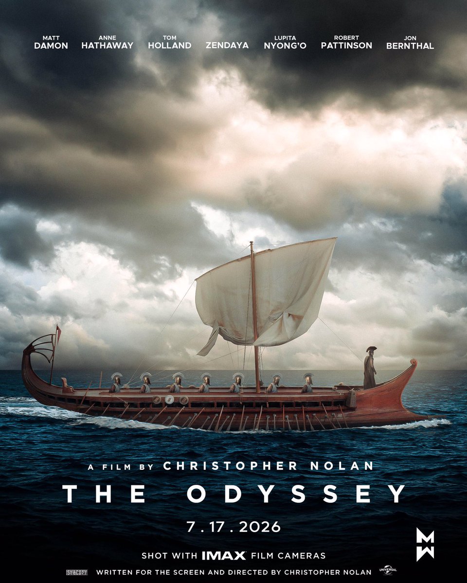 NolanAnalyst's tweet photo. 8 days until the first teaser for Christopher Nolan’s THE ODYSSEY is revealed. https://t.co/PzfoTl8y0t