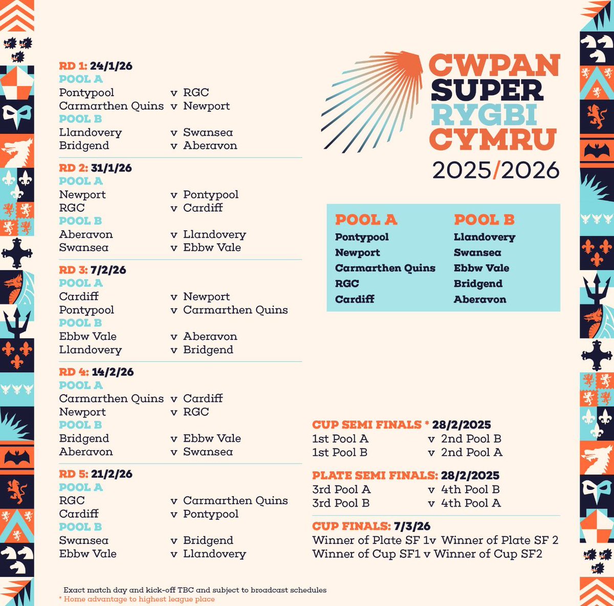 llandoveryrfc's tweet image. Co ni off / Fixtures are officially out!
@SuperRygbiCymru
#Ymlaenyporthmyn
#newseason #fixtures #rugbyunion