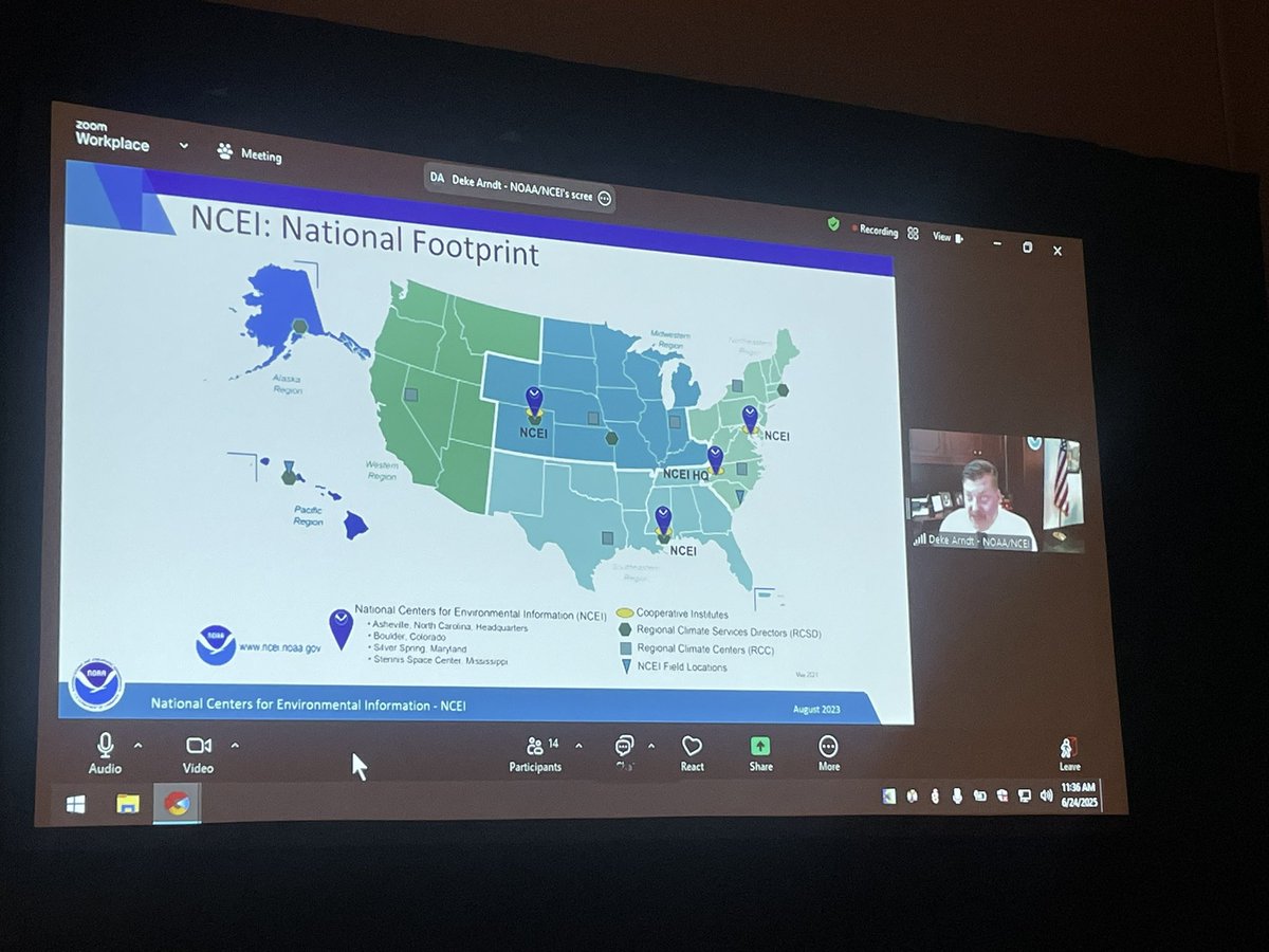 Derek Arndt from <a href="/NOAANCEI/">NOAA NCEI</a> in Asheville talks about the impacts of Helene at their home office. #AMS52BC