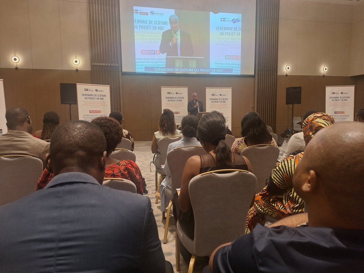 Habari RDC prend part à la cérémonie de clôture du projet 3R piloté par <a href="/Internews_RDC/">Internews RDC</a> avec le financement de <a href="/SwedeninDRCongo/">Sweden in DR Congo</a>.