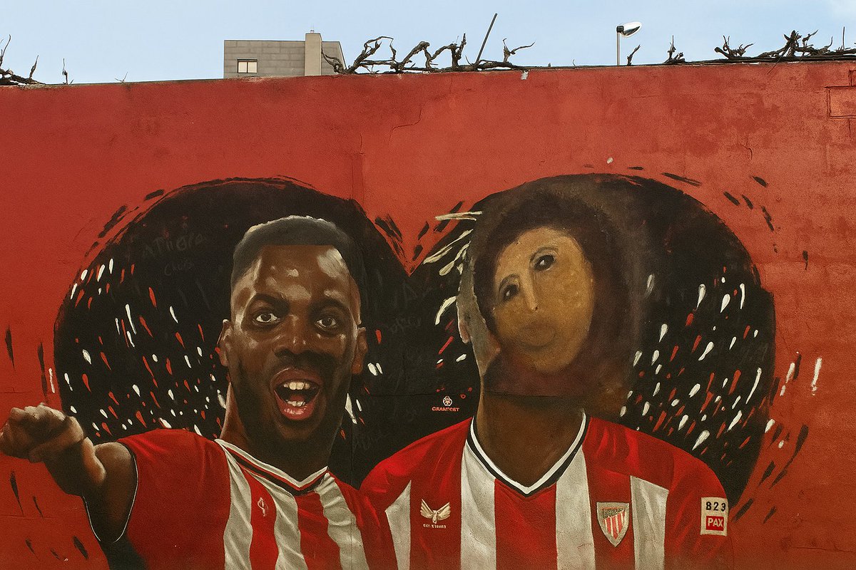 carpediemdonost's tweet photo. Restaurado el graffiti de los hermanos Williams, por respeto al artista se ha solicitado los servicios de Cecilia Jiménez, experta restauradora. https://t.co/inUZuFb0aC