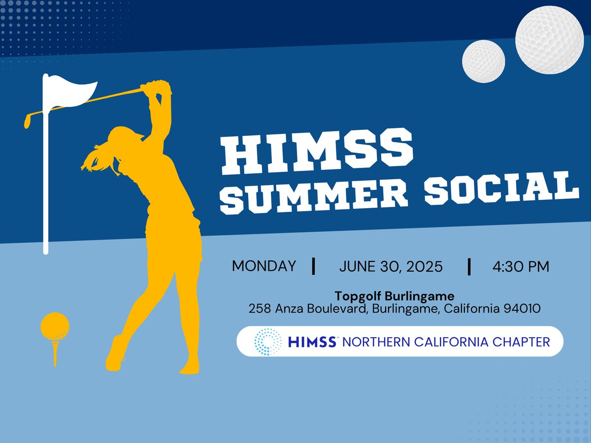 I’ll be at the HIMSS Summer Social on June 30 at Topgolf Burlingame!

Let’s connect, talk health tech, and maybe hit a few golf balls.

Ping me if you’re going too ⛳

#HIMSS #HealthIT #DigitalHealth #HIMSSNorCal