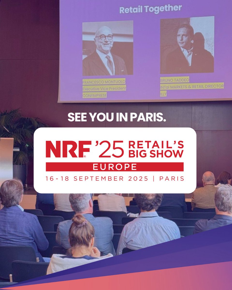 Official Italian launch of NRF 2025: Retail’s Big Show Europe ✨
Italian Retail leaders gathered at Centro Svizzero to preview what’s coming in Paris this September. 
💡 Bold ideas 
🤝 Big conversations 
📍 Retail’s Big Show Europe in Paris — Sept. 16–18 🎟