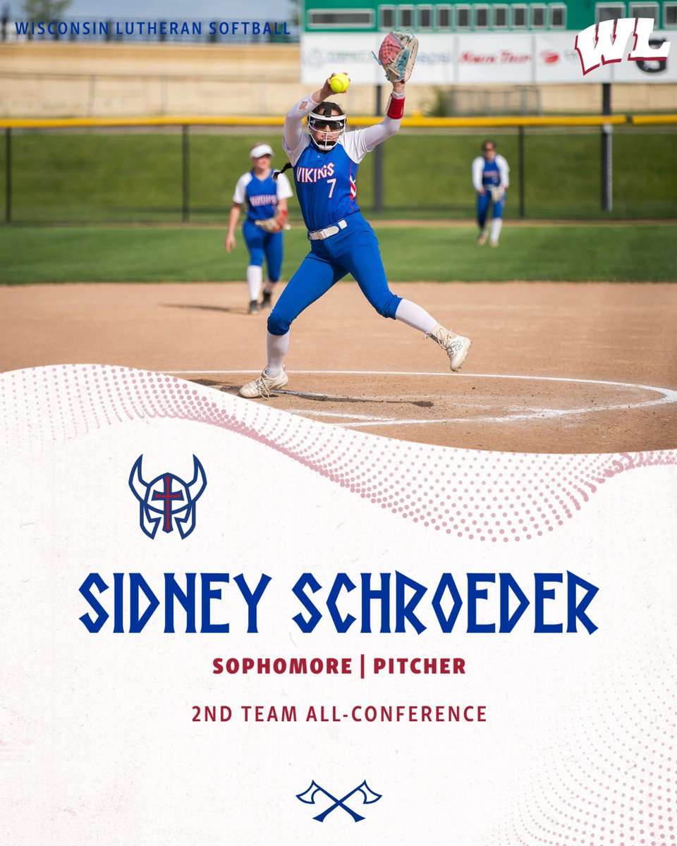 Congrats to Sidney! Second Team All-Conference! Sidney slammed the door this year and allowed only one run in her conference outings. #300Percent #Purpose #WiscoSoftball