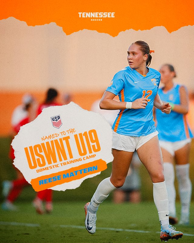 Vol_Soccer's tweet image. who&apos;s callin&apos; my phone📞🇺🇸

Incoming sophomore Reese Mattern has been named to the U.S. U18/19 domestic training camp roster. In March, Mattern took part in the U.S. U-19 Women&apos;s National Team training camp. 

#GBO 🍊