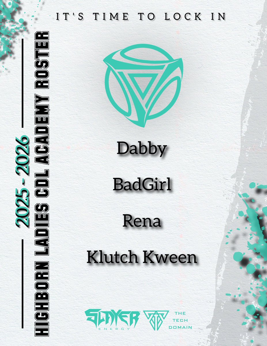 Roster Announcement 🚨

We’re thrilled to announce the official signing of our HighBorn Ladies CDL Academy Roster! 💥

This group of rising stars has shown nothing but heart, dedication, and serious potential and we’re proud to back them as they take the next step in their