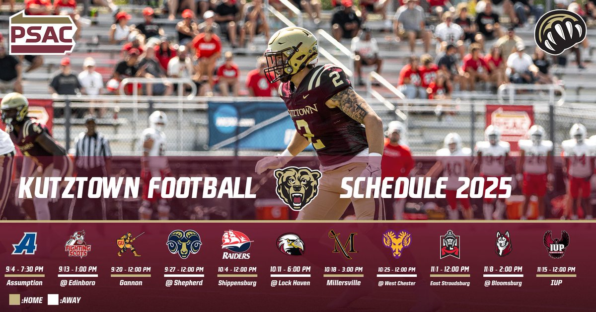 A 👀 at our 2025 Schedule 🐻🏈

Mark your 🗓️

We are officially 72 Days until Kickoff ⏰ 

#BearsEat #1-0
