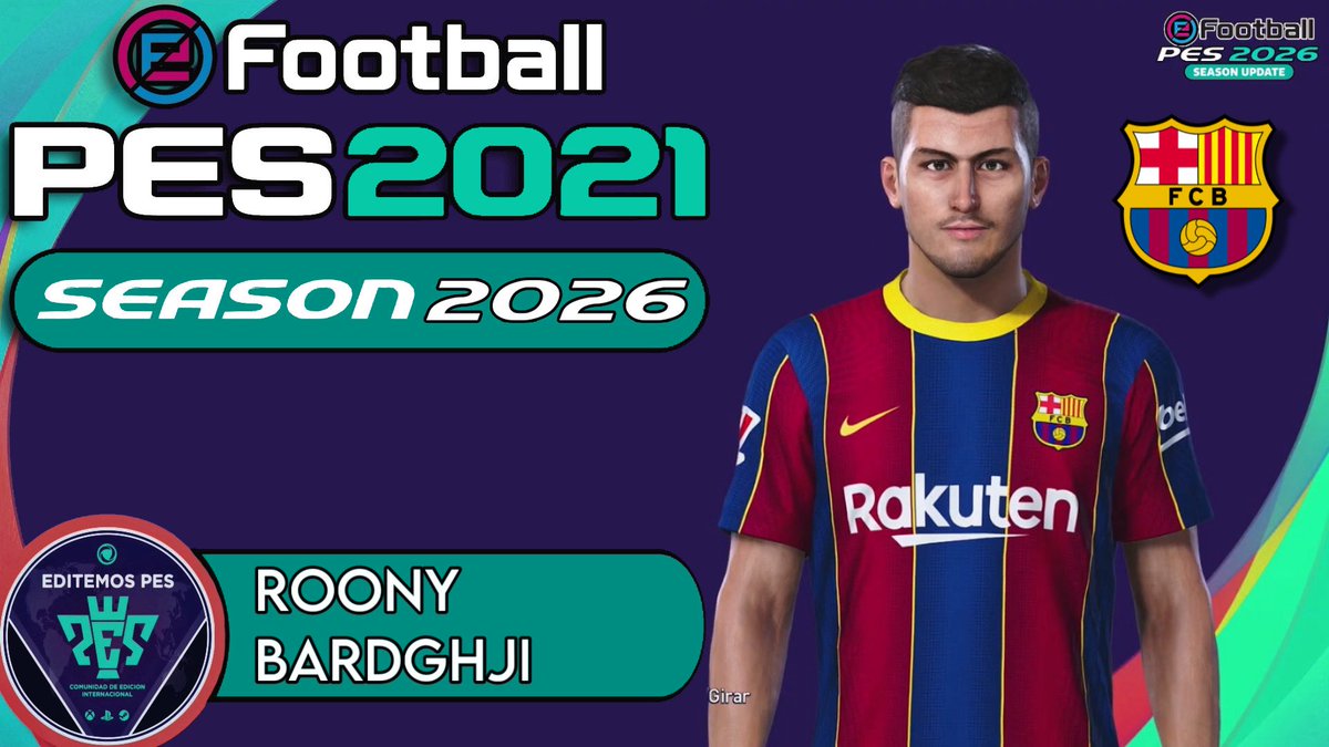 ⚽️eFootball PES: Season 2026 | COMO CREAR A ROONY BARDGHJI | Tutorial Co... youtu.be/WYeUxPaS9XQ?si… vía <a href="/YouTube/">YouTube</a>

<a href="/EditemosPES/">Editemos PES</a>