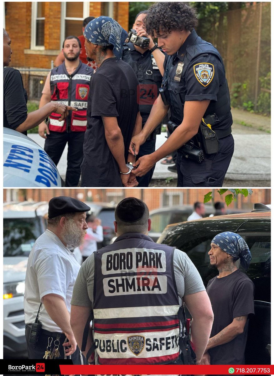 Boro Park 24 News (@boropark24) on Twitter photo The <a href="/NYPD66Pct/">NYPD 66th Precinct</a>, with help from <a href="/Shmira/">Shmira Public Safety</a>, arrested a perpetrator for shoplifting from a supermarket on Foster and East 5th. The <a href="/NYPD66Pct/">NYPD 66th Precinct</a>, with help from <a href="/Shmira/">Shmira Public Safety</a>, arrested a perpetrator for shoplifting from a supermarket on Foster and East 5th.
