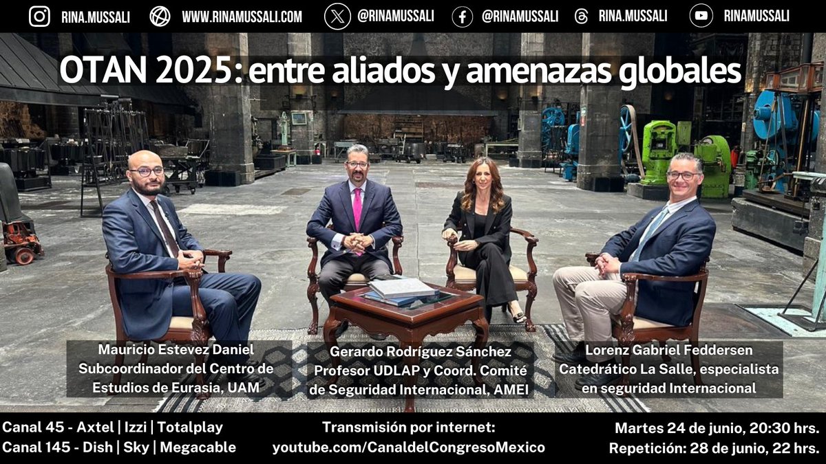La guerra en Ucrania, la presión por gastar más en defensa, las tensiones en Irán y Medio Oriente, así como las nuevas amenazas. Hoy todo el análisis de la Cumbre de la #OTAN en La Haya. Participan: <a href="/gerodriguezsl/">Gerardo Rodríguez SL</a>, <a href="/LGFeddersen/">Gabriel Feddersen</a> y Mauricio Estevez Daniel.
