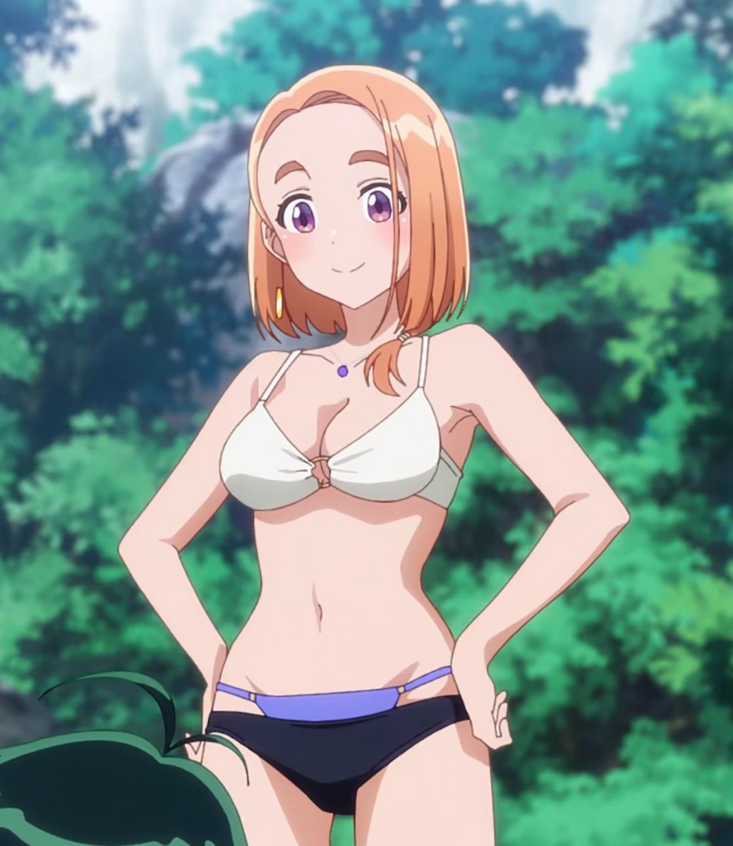 ShinRyuTRX's tweet photo. Banri absolutely gave a perfect 1,000,000/10 of her alluring charm by showing it in a swimsuit.

🧡🌊 https://t.co/J8RDzAg638