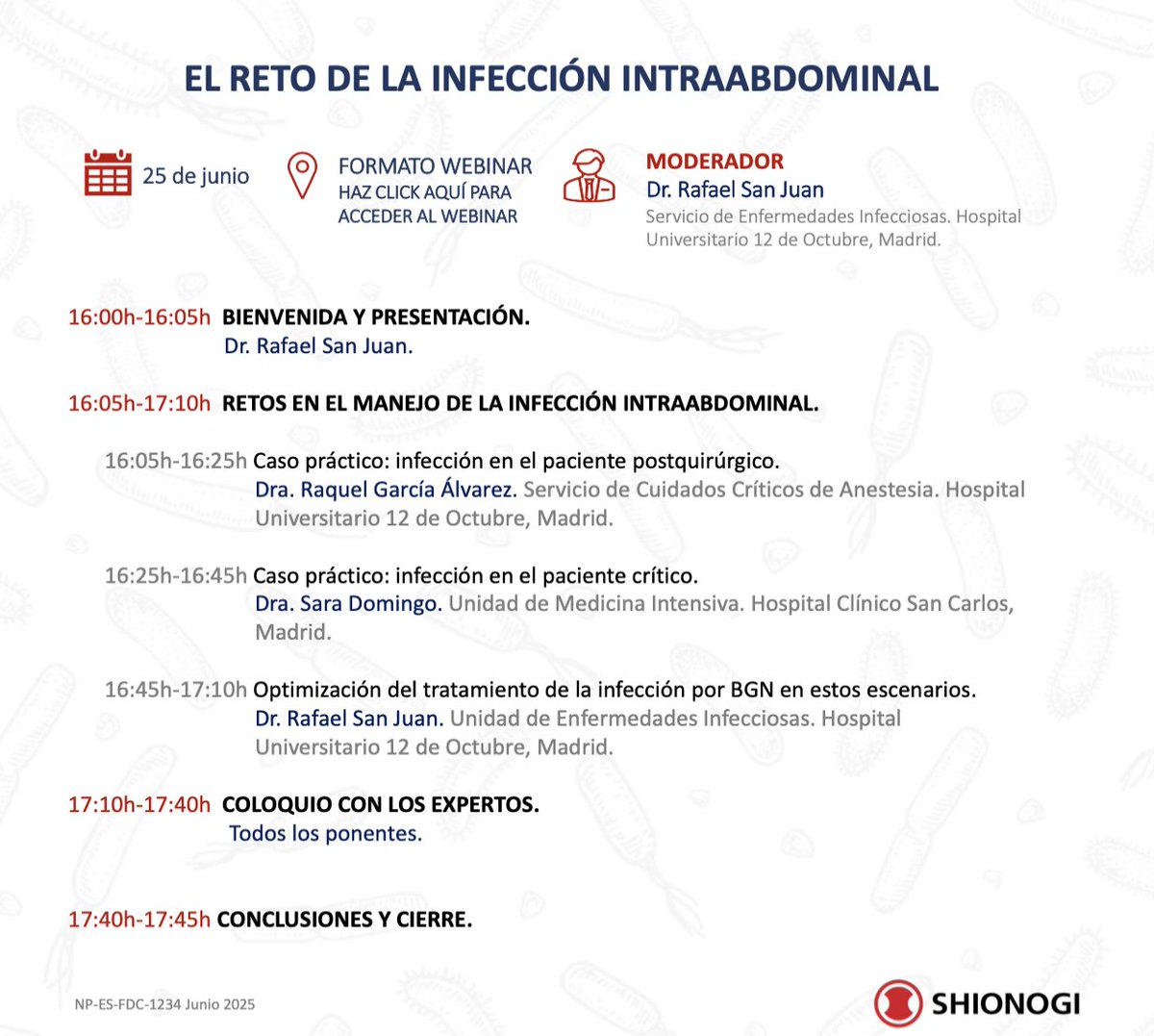 Raquel García (@rakanesthesia) on Twitter photo Mañana a partir de las 16:00 h estaremos charlando sobre infección intraabdominal en paciente crítico con <a href="/rafasjg/">Rafa San Juan</a> #somosdel12
teams.microsoft.com/dl/launcher/la… Mañana a partir de las 16:00 h estaremos charlando sobre infección intraabdominal en paciente crítico con <a href="/rafasjg/">Rafa San Juan</a> #somosdel12
teams.microsoft.com/dl/launcher/la…