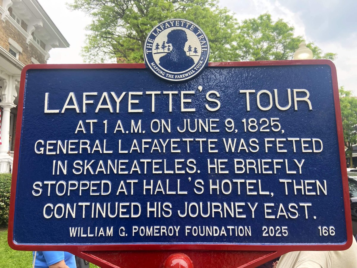 William G. Pomeroy Foundation (@wgpfoundation) on Twitter photo Excitement along the <a href="/LafayetteTrail/">The Lafayette Trail</a> continues as new historical markers are dedicated! 🎉 Our Founder & Trustee, Bill Pomeroy, and Executive Director, Bill Brower, recently joined a dedication ceremony in Skaneateles, NY. Learn more on our LinkedIn: tinyurl.com/n4emt5hb Excitement along the <a href="/LafayetteTrail/">The Lafayette Trail</a> continues as new historical markers are dedicated! 🎉 Our Founder & Trustee, Bill Pomeroy, and Executive Director, Bill Brower, recently joined a dedication ceremony in Skaneateles, NY. Learn more on our LinkedIn: tinyurl.com/n4emt5hb