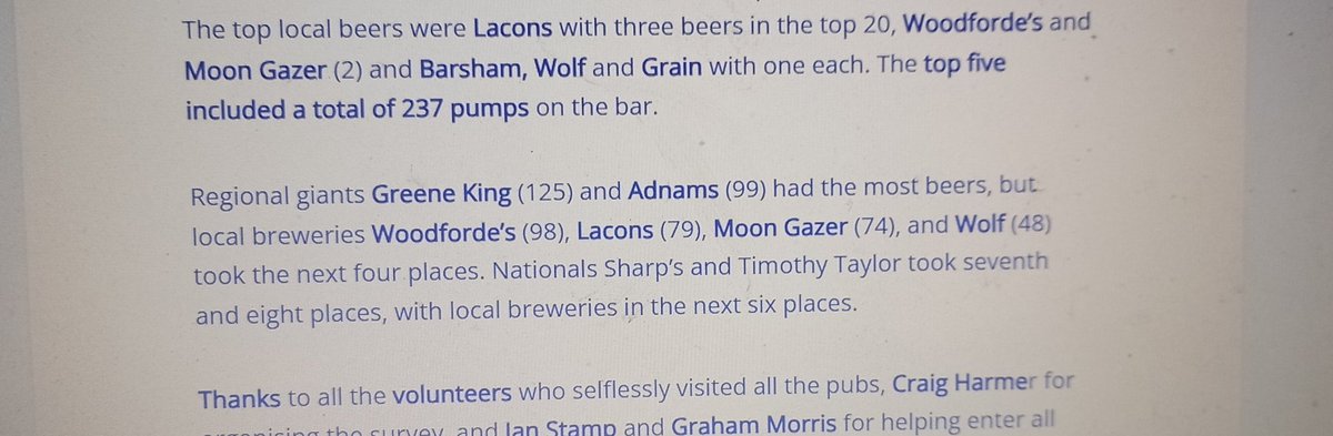 Not sure we can quite believe these survey results by CAMRA, astonished and very proud, as a small team. We r independent, no pub co's or corporate dosh behind us. Recipe is simple, small team, small brews BIG hearts.Thank you to all the pubs who put their faith in <a href="/moongazerale/">Moon Gazer Ale</a>