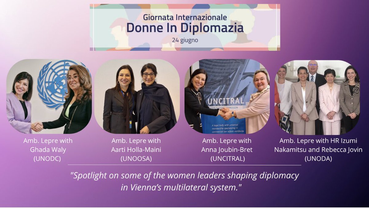 On this International Day of #WomenInDiplomacy we welcome the progress toward gender parity across the 🇺🇳 in Vienna and we celebrate women leaders in Vienna’s multilateral system. 

Their leadership shows the strength women bring to diplomacy.
 
Very glad to work together 🤝