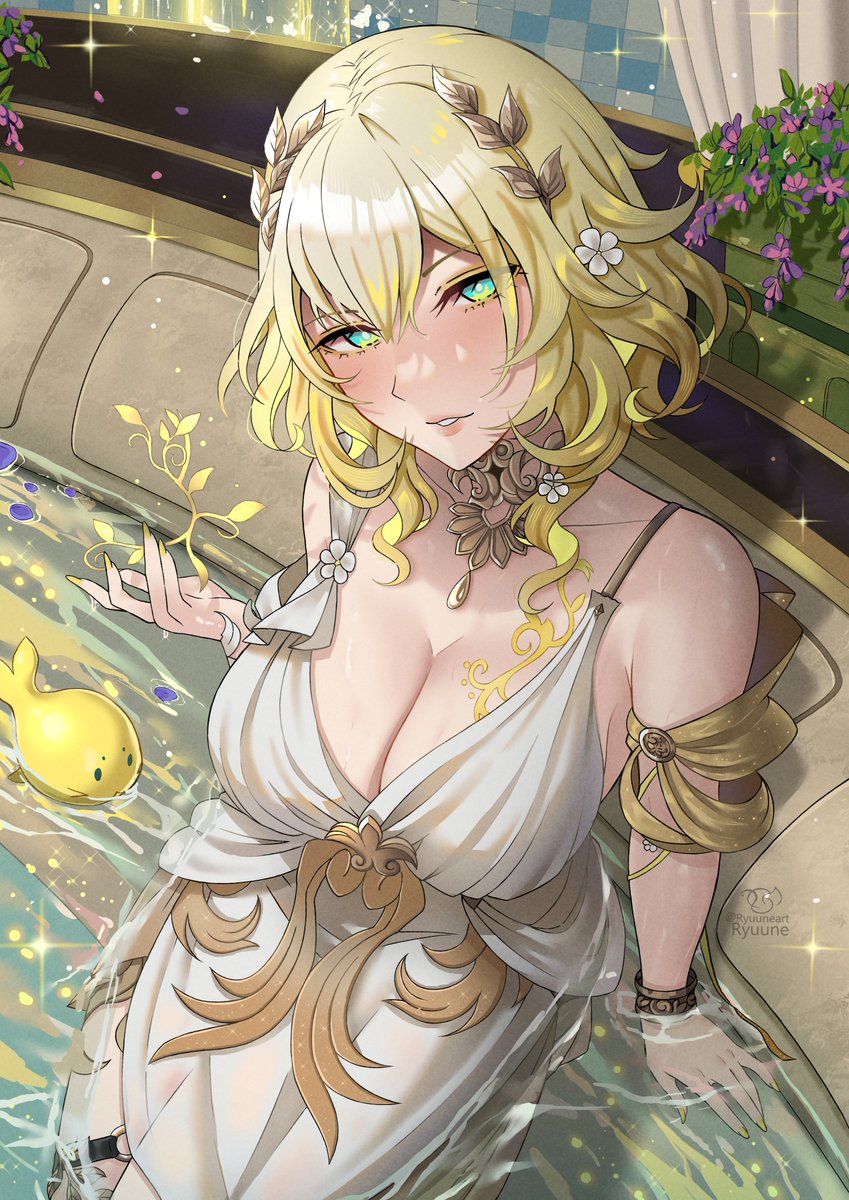 Aglaea's bath time. Wanna Join? ✨ 🏛️ 
#HonkaiStarRail #スターレイル