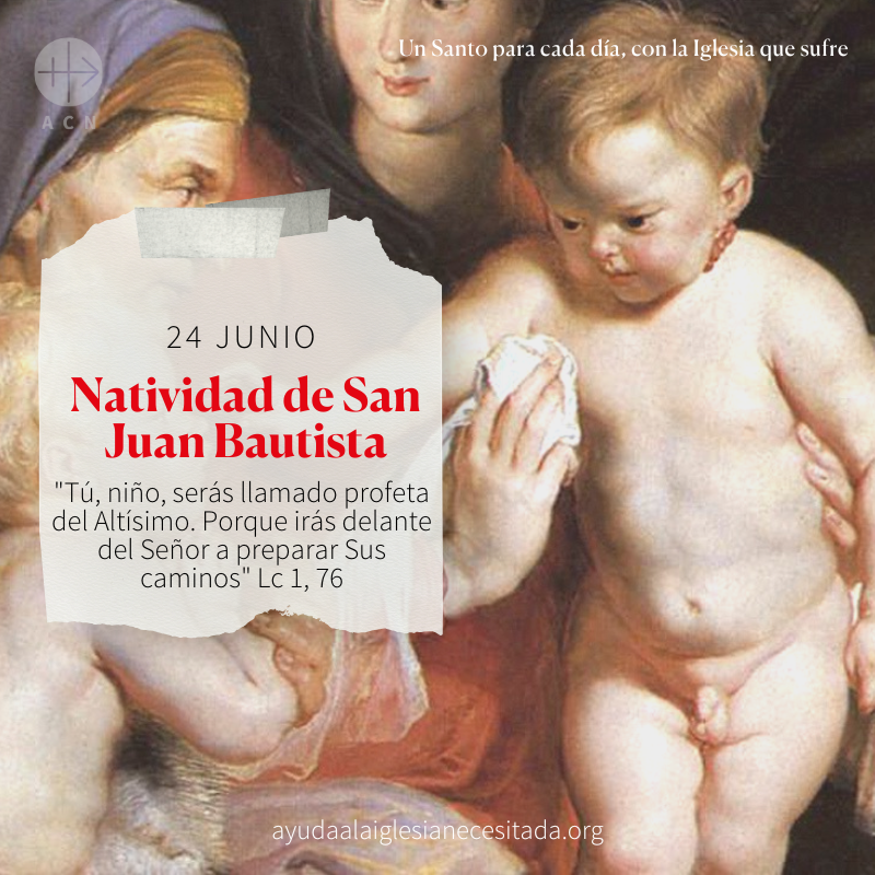 #FelizMartes Solemnidad de la Natividad de San Juan Bautista, precursor del Señor. Su nacimiento profetizó la Natividad de Cristo. El mismo Jesucristo dijo no haber entre los nacidos de mujer nadie tan grande como Juan el Bautista. Intercede por nosotros y por el mundo entero.