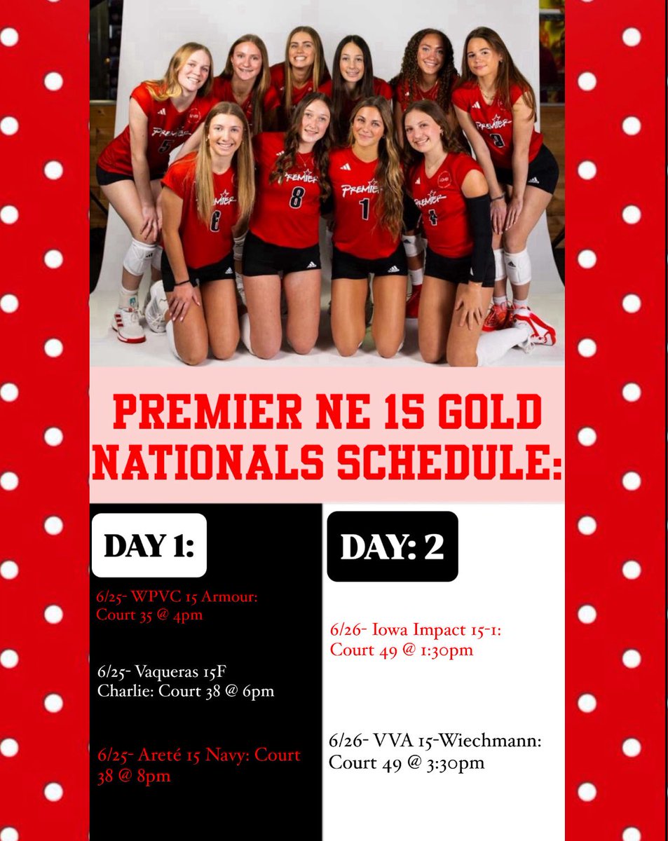 ✈️ up and heading to DALLAS!! 

Premier NE 15 Gold starts pool play in USAV GJNC tomorrow at 4pm! 

#goPremierVB | #ChampionshipBehavior
