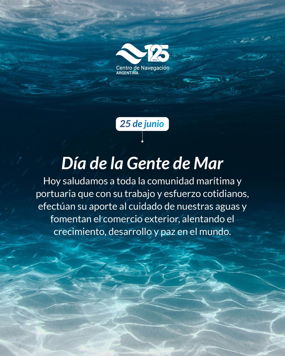 Hoy rendimos homenaje a quienes con su trabajo constante conectan al mundo desde los océanos 🌊 

Desde el Centro de Navegación saludamos y agradecemos profundamente a cada marinero, oficial, capitán y trabajador marítimo por su trabajo 🙌 ¡Feliz Día de la Gente de Mar
