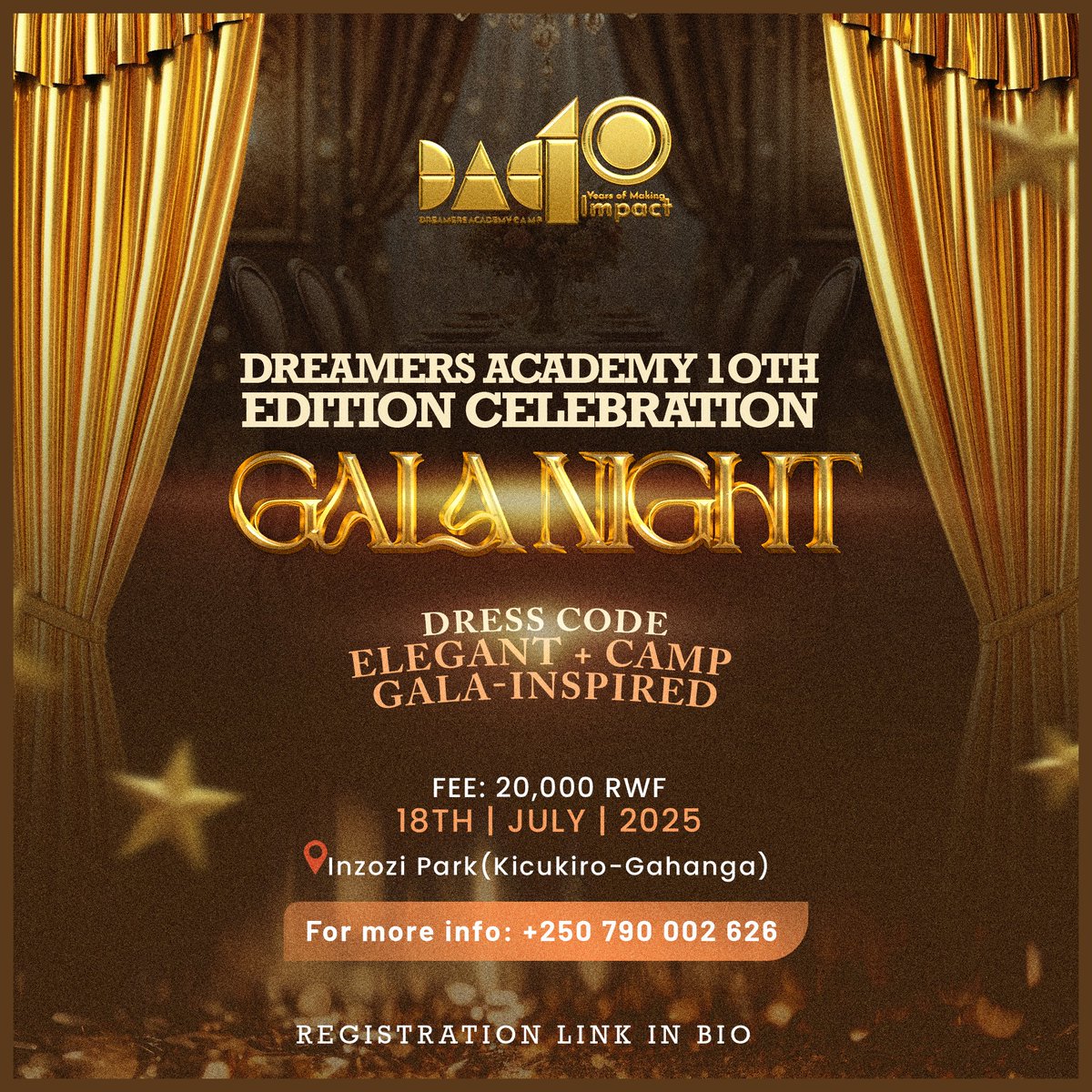 The wait is finally over! ✨ We're celebrating 10 unforgettable years of the Dreamers Academy Camp! 

Let’s honor the journey, the impact, and the amazing people who’ve made it all possible. 💛

Register Now: forms.gle/CHXZcmKxoWUgij…