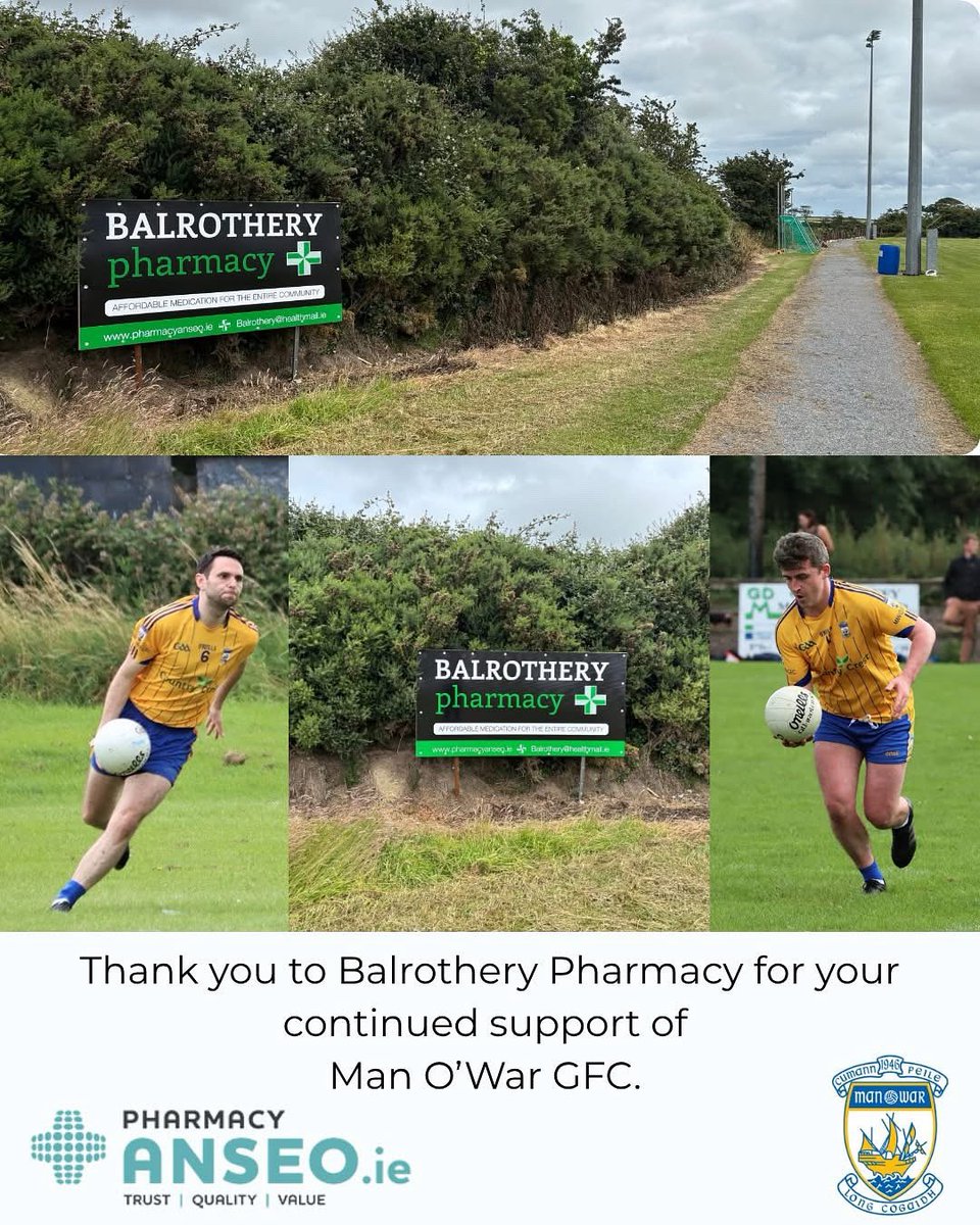 Man O'War GFC (@mow_gfc) on Twitter photo Massive thanks to <a href="/balrotherypharm/">PharmacyAnseo.ie - Balrothery Pharmacy</a> for the continued support!
<a href="/Balrothery/">Balrothery Tweets🇮🇪🌻🇺🇦</a> Massive thanks to <a href="/balrotherypharm/">PharmacyAnseo.ie - Balrothery Pharmacy</a> for the continued support!
<a href="/Balrothery/">Balrothery Tweets🇮🇪🌻🇺🇦</a>