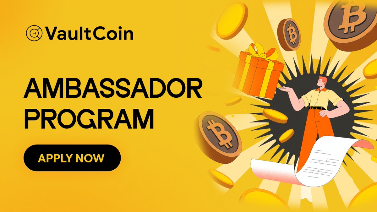Ready to Lead the Charge? Become a VaultCoin #Ambassador Today!

Not everyone holds the 🛡️ — only those ready to build the Unstealable &amp; Unlosable future.

Are you the one who:
🛡️ Believes Hybrid Custody is the future of secure crypto?
🌐 Loves building communities and spreading