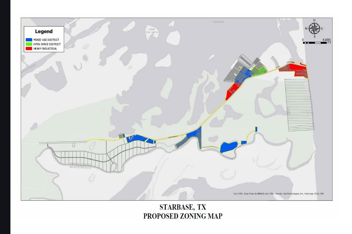 JaneidyEve's tweet image. City of Starbase, Texas, shared a proposed zoning map: