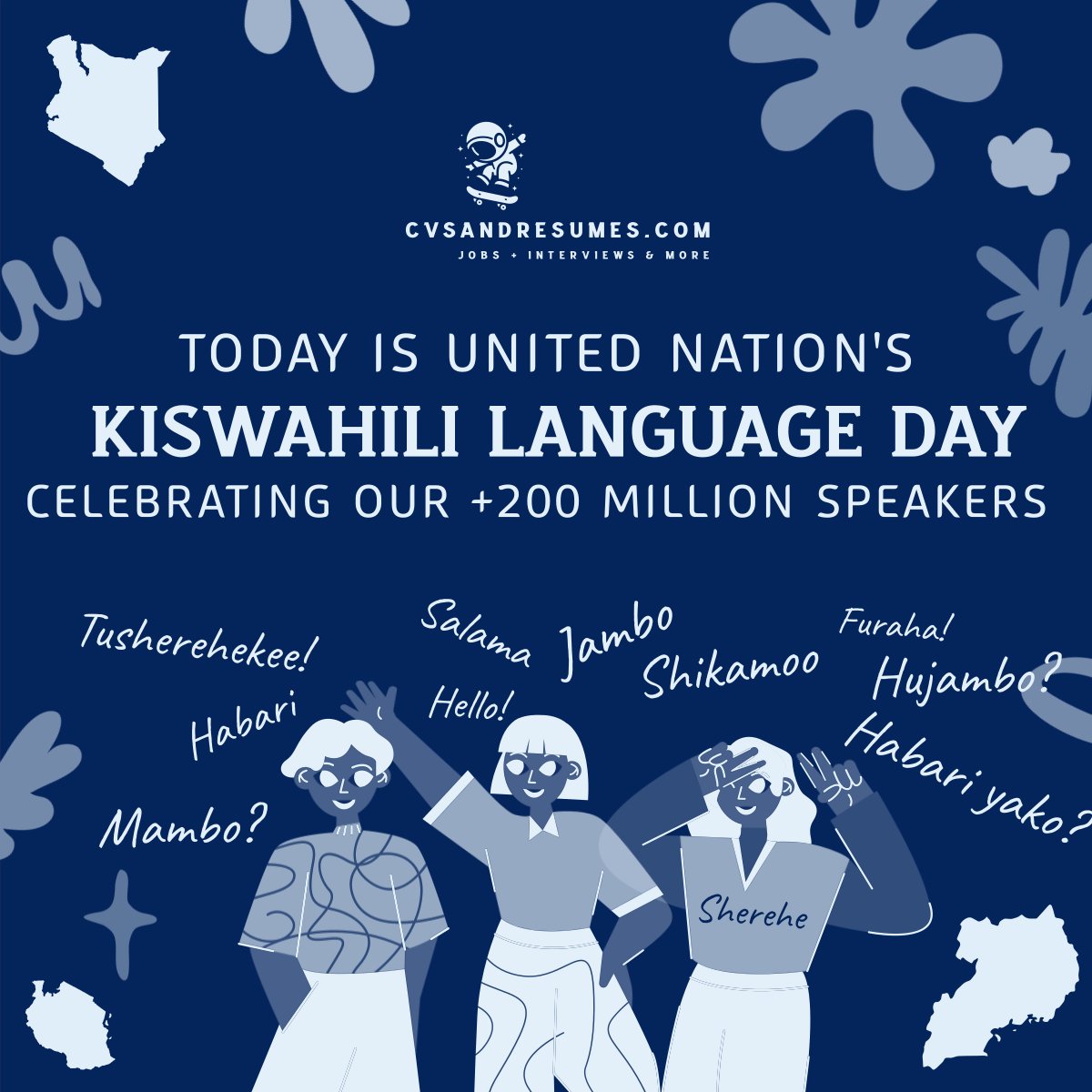 CvsAndResumes's tweet photo. 🎉 Today we celebrate @UN Kiswahili Language Day—honoring our 200 million speakers across the world! 🌍🗣️

To every #Mswahili jobseeker: update your #cv and take pride in your voice, your skills, and your #career  future.

Start here 👉 https://t.co/H5LAOoXu8g

#Kiswahili #Jobs https://t.co/xGTi6eQWhG