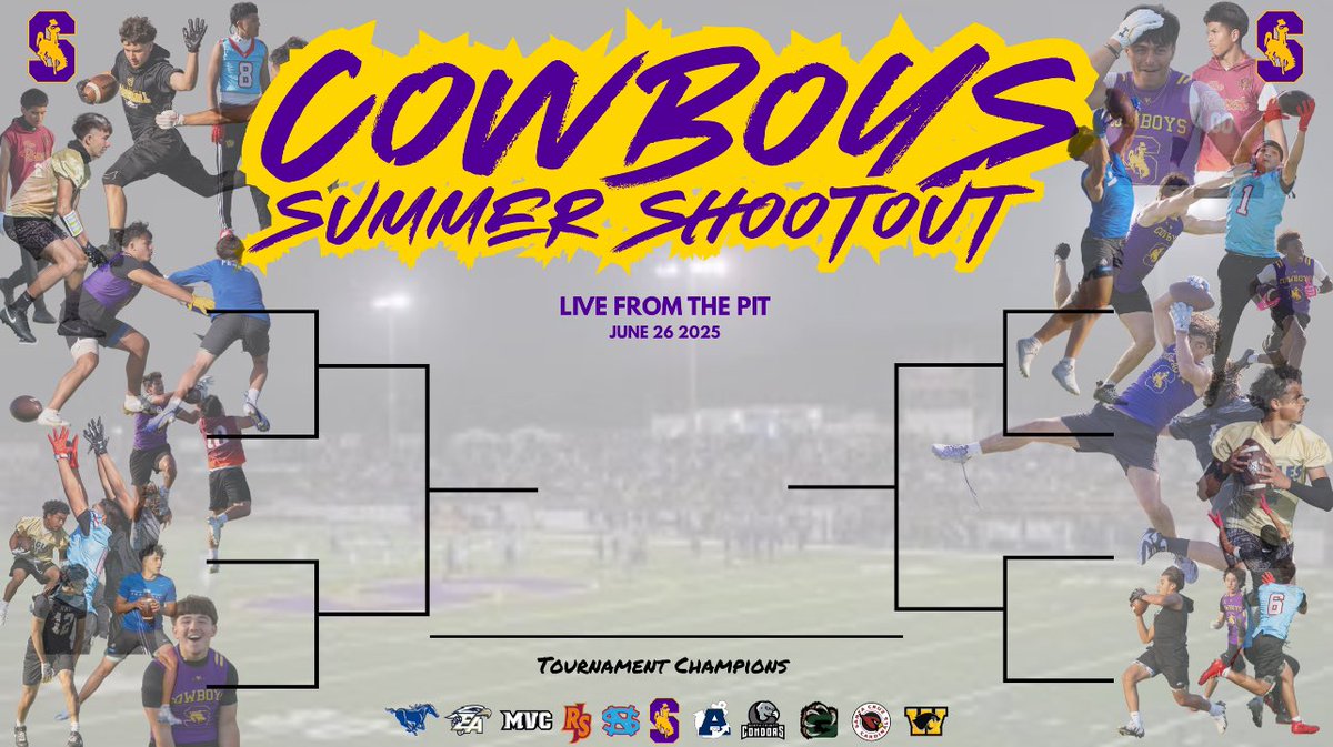 Going down this Thursday in THE PIT. 1st Annual Cowboys Summer Shootout featuring 12 teams from around the area. Action starts at 4:45 and is free to the public.