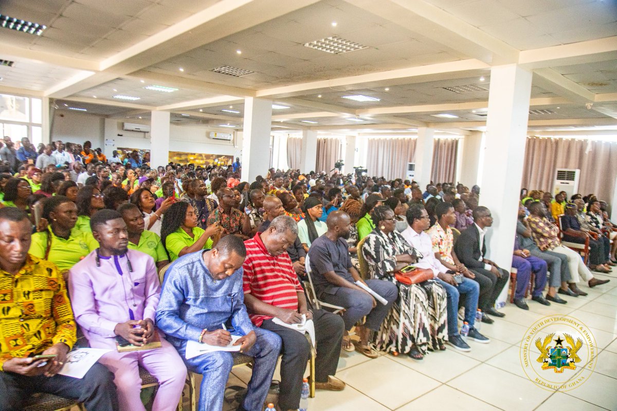 georgeoaddo's tweet image. Earlier today, we held a strategic stakeholder meeting with key stakeholders and Master Craftsmen applicants participating in the National Apprenticeship Programme (NAP) organized by the National Youth Authority (NYA) at the Mikkado Conference Center, Labone. The meeting provided…