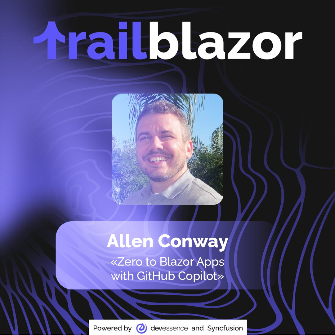 TrailBlazor Conference (@trail_blazor) on Twitter photo ⚡ From Zero to Blazor Apps — powered by GitHub Copilot!
Join <a href="/AllenConway/">Allen Conway</a> to see how AI can boost your Blazor development and streamline your coding journey.
Register now 👉 trailblazor.net
#Blazor #GitHubCopilot #dotnet #TrailBlazor2025 ⚡ From Zero to Blazor Apps — powered by GitHub Copilot!
Join <a href="/AllenConway/">Allen Conway</a> to see how AI can boost your Blazor development and streamline your coding journey.
Register now 👉 trailblazor.net
#Blazor #GitHubCopilot #dotnet #TrailBlazor2025