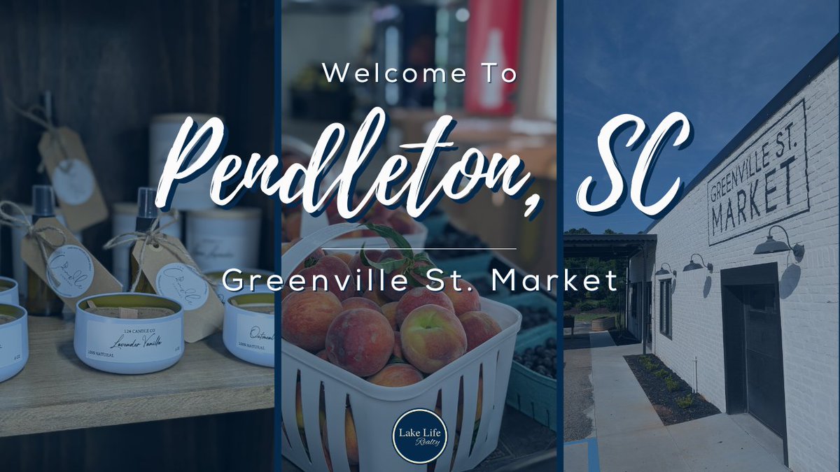LakeLifeRealty's tweet photo. If you love to support all things local, you have to go visit our friends at the Greenville Street Market in Pendleton!

They truly have a little of everything you need and are a great one stop shop for both gifts and groceries.... 💙
https://t.co/KcLyJoD0C8 https://t.co/NQWbPHD1Iz