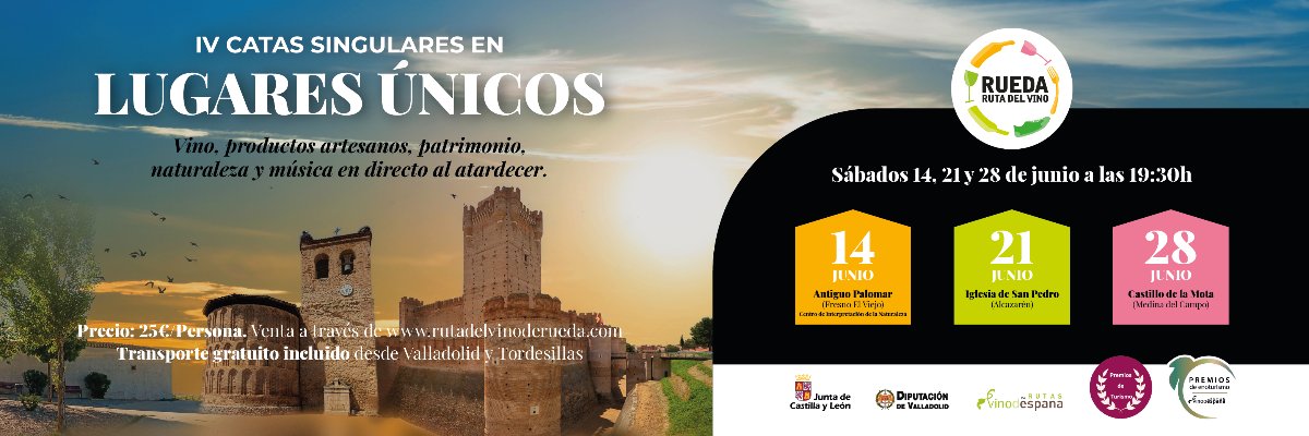 Turismo Castilla y León (@cylesvida) on Twitter photo La <a href="/RutaVinodeRueda/">Ruta Vino de Rueda</a> vuelve a brindar una experiencia inolvidable con el inicio del cuarto ciclo de sus Catas Singulares en Lugares Únicos
rutadelvinoderueda.com/noticia/catas-… La <a href="/RutaVinodeRueda/">Ruta Vino de Rueda</a> vuelve a brindar una experiencia inolvidable con el inicio del cuarto ciclo de sus Catas Singulares en Lugares Únicos
rutadelvinoderueda.com/noticia/catas-…