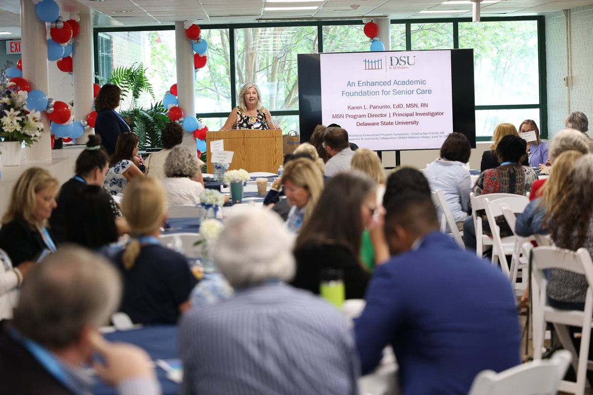 Delaware State University and EHRI hosted the inaugural GWEP Symposium at Milford Wellness Village, uniting health pros, educators, and policymakers to tackle Delaware’s aging population needs. 📰: ow.ly/973T50WfFvj