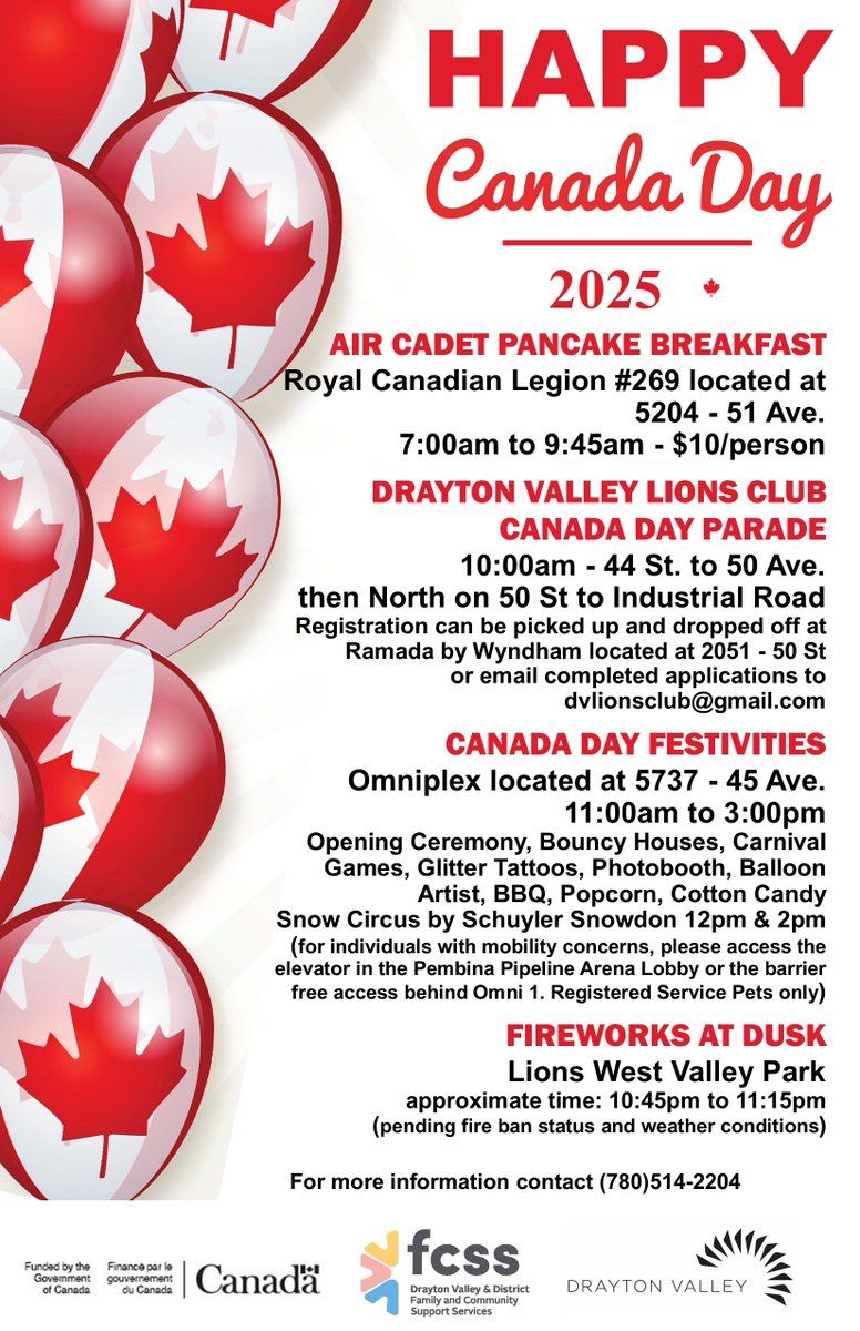 Make sure to join us on Canada Day, July 1, for a fun-filled day packed with lots of family-friendly activities and fireworks to cap off an exciting day!