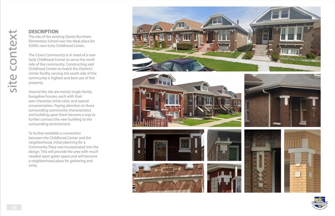 👷 UPDATE ON UPCOMING DEMOLITION ACTIVITIES AT BURNHAM 🏗️

Cicero District 99 is excited to share that demolition and site preparation are beginning soon at the former Daniel Burnham Elementary School (1630 S. 59th Ave) — paving the way for a brand-new early childhood center that