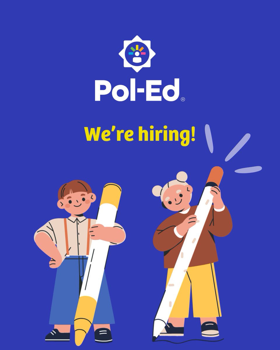 The Pol-Ed team are looking to hire a Digital and Design Support Officer.
This role will be a 2-year fixed term contract (with the potential of this being extended)
Applications close on the 11th July.

Learn more: westyorkshirepolice.tal.net/vx/mobile-0/ap… 

#APositiveForceInEducation