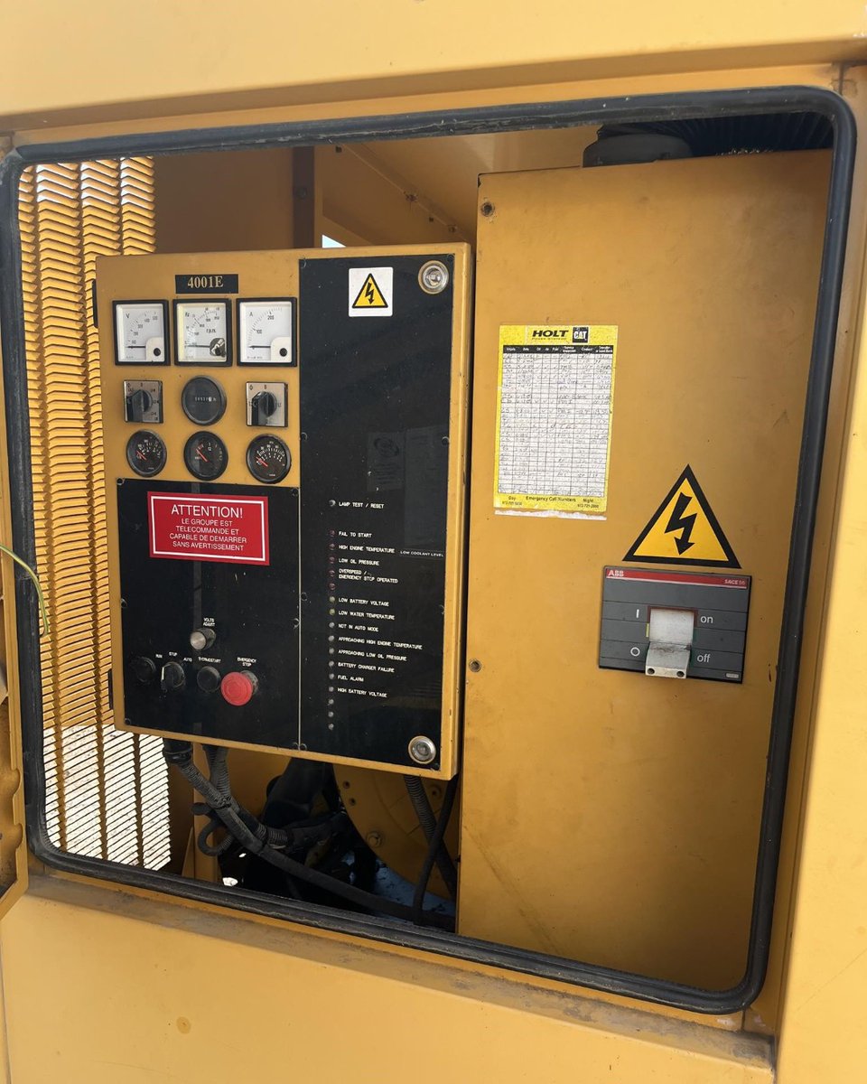 PowerSysToday's tweet image. This featured stationary generator has a 150 kW standby power rating and can reach up to 480 V! 🫡

Link to Listing ➡️ ow.ly/Utpr50WcZ6G

📞 Call (317) 942-7000 for more information!

#StationaryGenerators #GeneratorListings #PowerUp #PowerSystemsToday